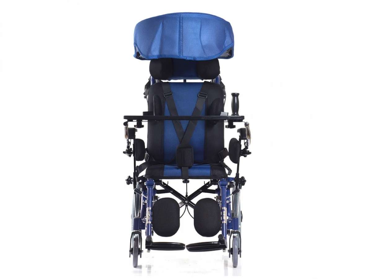 Кресло-коляска для инвалидов Olvia 20 с капюшоном и столиком (Olvia 400)