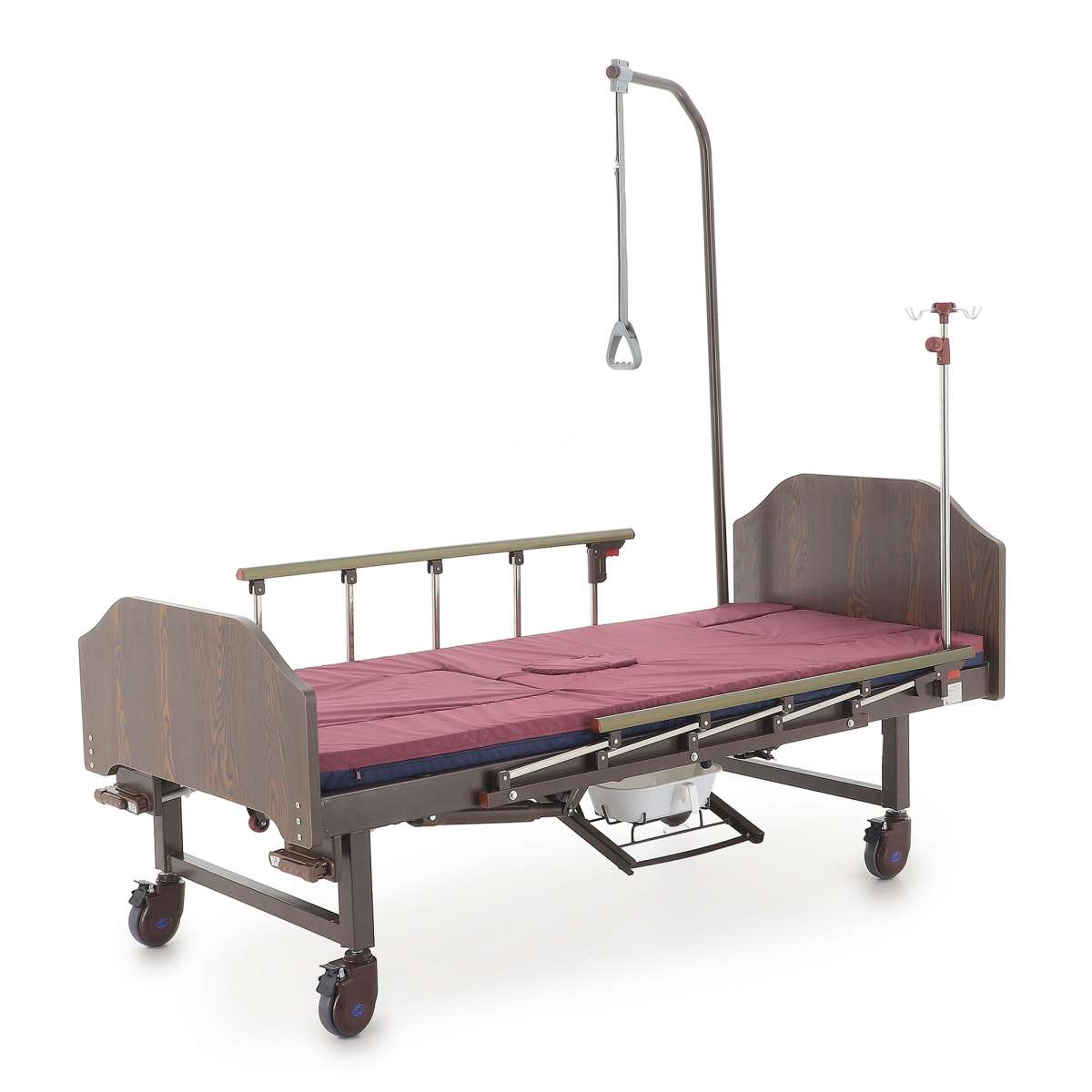 Кровать механическая Med-Mos YG-6 (ММ-2124Н-12) ЛДСП с туалетным устройством и судном , функцией «кардиокресло»