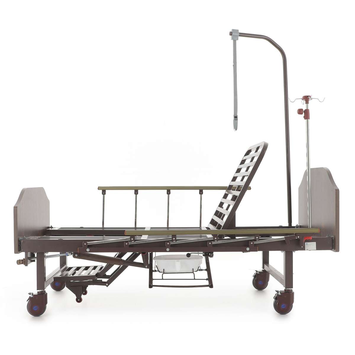 Кровать механическая Med-Mos YG-6 (ММ-2124Н-12) ЛДСП с туалетным устройством и судном , функцией «кардиокресло»
