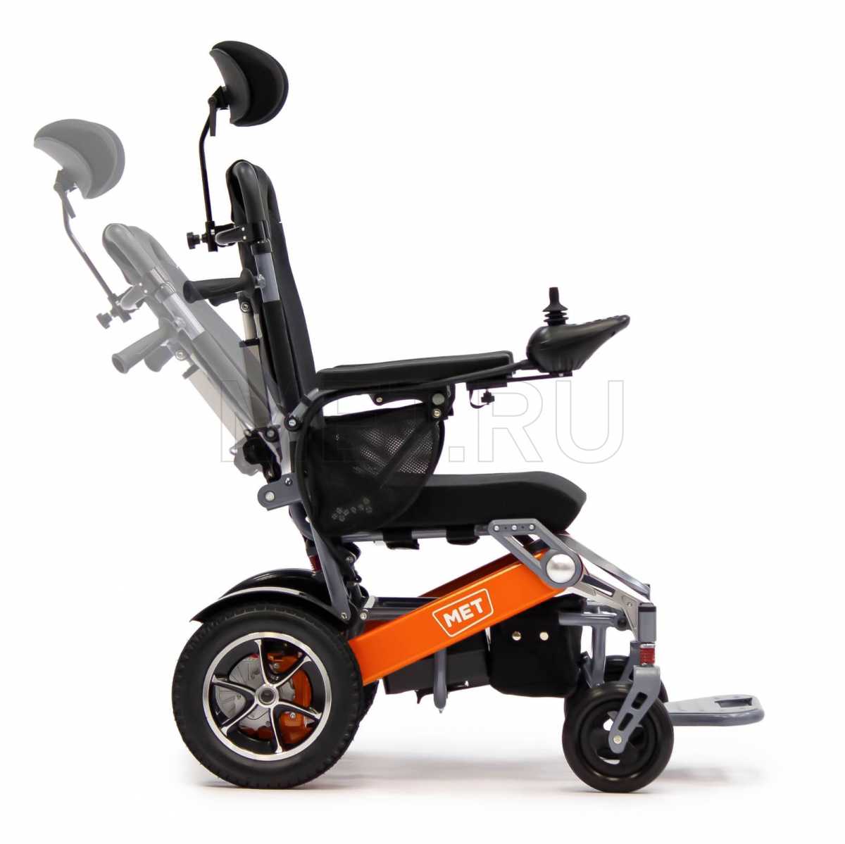 Кресло-коляска складная с электроприводом MET COMPACT PLUS 20699